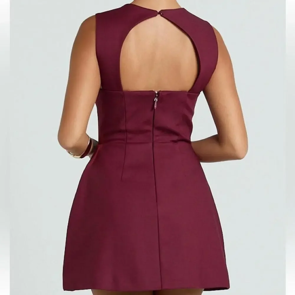Showpo Garrett Mini Dress in Wine